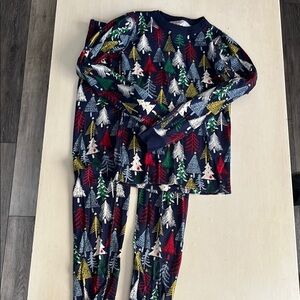 Christmas Festive Tree Print Kids Pajamas